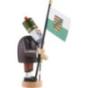 Smoker - Miner with Flag - 20 cm / 8 inch