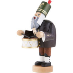 Räuchermännchen Bergmann mit kleiner Trommel - 20 cm