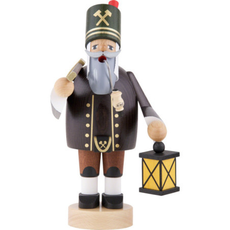 Smoker - Miner with Axe and Lamp - 20 cm / 8 inch