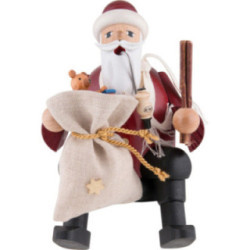 Räuchermännchen Weihnachtsmann - Kantenhocker - 15 cm