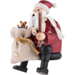 Räuchermännchen Weihnachtsmann - Kantenhocker - 15 cm