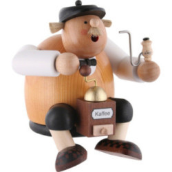 Räuchermännchen Kaffeesachse - Kantenhocker - 24 cm