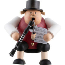 Smoker - Musician with Clarinet - 15 cm / 5.9 inch