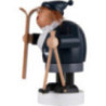 Räuchermännchen Skifahrerin - 19 cm