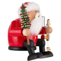 Räuchermännchen Weihnachtsmann - Kantenhocker - 16 cm
