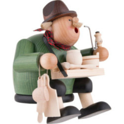 Smoker - Woodcraft Seller - Shelf Sitter - 15 cm / 6 inch