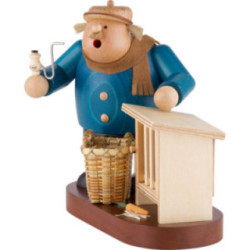 Räuchermännchen Hasenzüchter - 18 cm