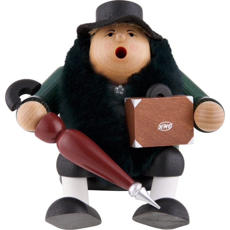 Räuchermännchen Reisetante - Kantenhocker - 16 cm
