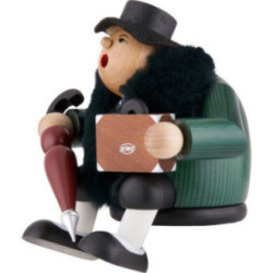 Räuchermännchen Reisetante - Kantenhocker - 16 cm