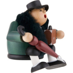 Räuchermännchen Reisetante - Kantenhocker - 16 cm
