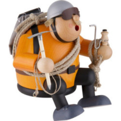 Räuchermännchen Bergsteiger - Kantenhocker - 16 cm