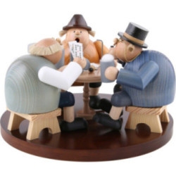 Räuchermännchen Skatrunde - 19 cm