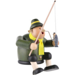 Smoker - Fisherman - Shelf Sitter - 18 cm / 7 inch