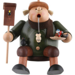 Räuchermännchen Vogelfreund - Kantenhocker - 17 cm