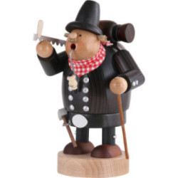 Räuchermännchen Zimmermann mit Säge - 21 cm