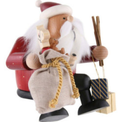 Räuchermännchen Weihnachtsmann - Kantenhocker - 16 cm