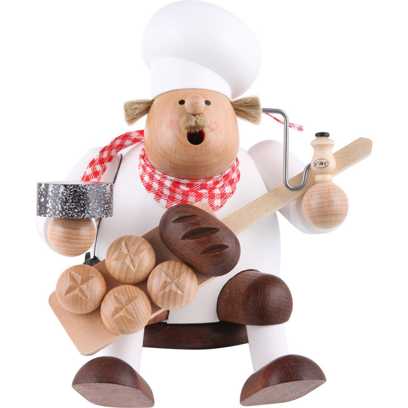 Räuchermännchen Bäcker - Kantenhocker - 17 cm
