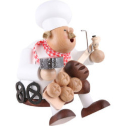 Räuchermännchen Bäcker - Kantenhocker - 17 cm