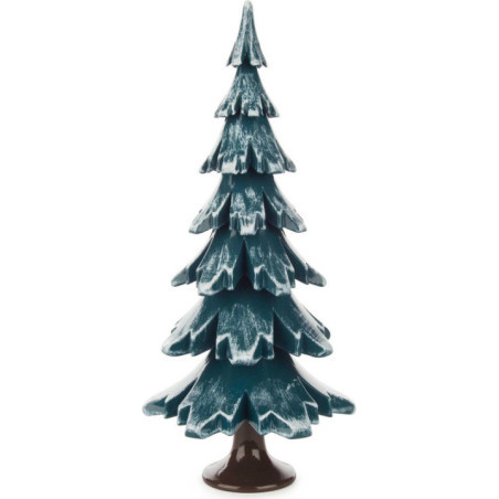 Solid Wood Tree - Green-White - 19 cm / 7.5 inch