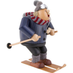 Räuchermännchen Abfahrtsläufer - 20 cm