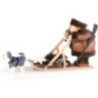 Räuchermännchen Eskimo mit Hundeschlitten - 21 cm