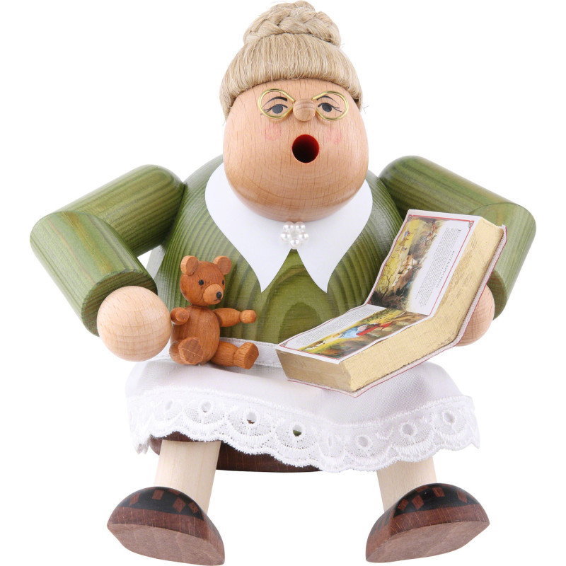 Smoker - Reading Aunt - Shelf Sitter - 16 cm / 6 inch