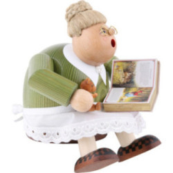 Smoker - Reading Aunt - Shelf Sitter - 16 cm / 6 inch