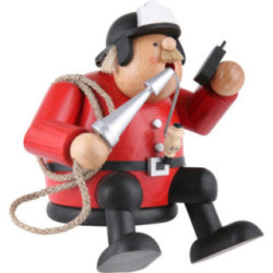 Räuchermännchen Feuerwehrmann - Kantenhocker - 15 cm