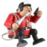 Räuchermännchen Feuerwehrmann - Kantenhocker - 15 cm