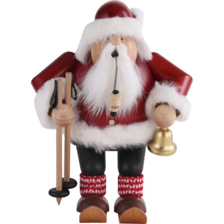 Smoker - Santa with Ski - 20 cm / 7.9 inch