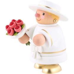 Räuchermännchen Braut (ohne Rauchfunktion) - 10 cm