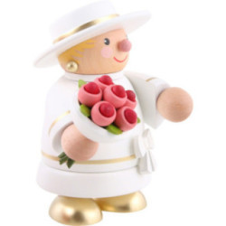 Räuchermännchen Braut (ohne Rauchfunktion) - 10 cm