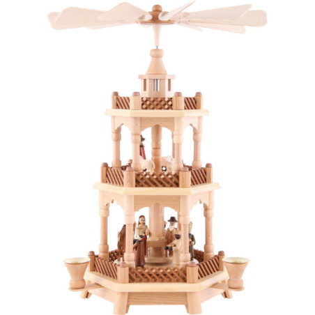 3-stöckige Pyramide Christi Geburt - 42 cm