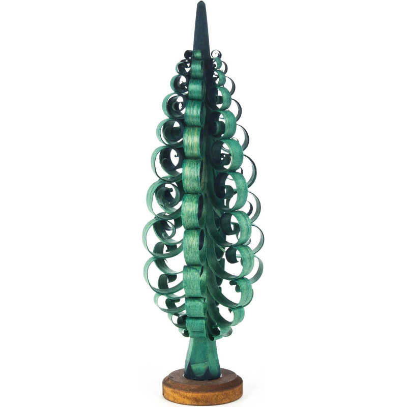 Wood Chip Tree - Green - 16 cm / 6.3 inch