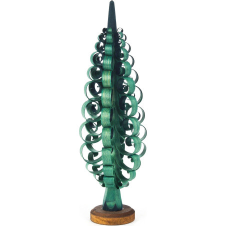 Wood Chip Tree - Green - 16 cm / 6.3 inch