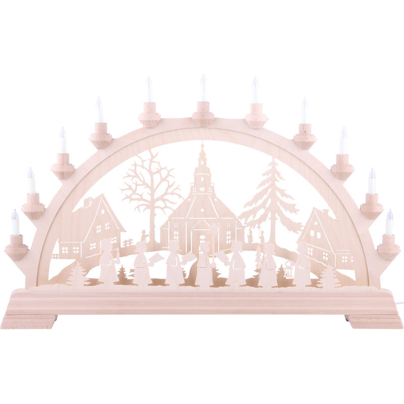 Schwibbogen Seiffener Kirche - 65x40 cm
