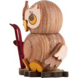 Owl Child with Ski - 4 cm / 1.6 inch