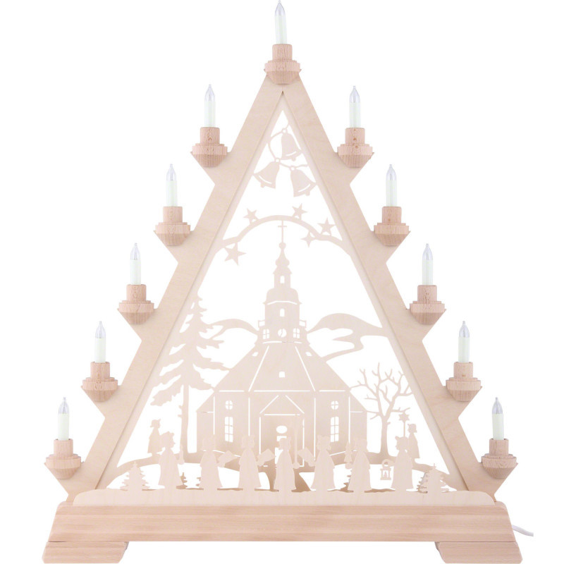 Light Triangle - Church of Seiffen - 56 cm/22 inch