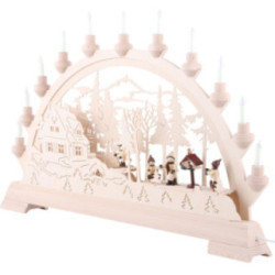 Candle Arch - Bird Feeding - 65x40 cm / 26x16 inch