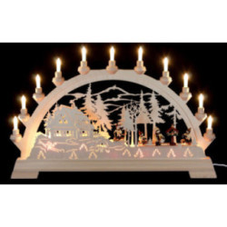 Candle Arch - Bird Feeding - 65x40 cm / 26x16 inch