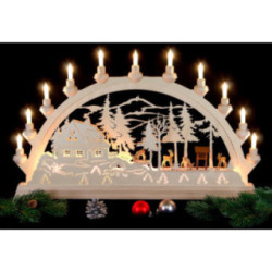 Schwibbogen Rehe - 65x40 cm