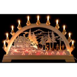 Candle Arch - Forest House - 65x40 cm / 26x16 inch