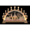 Candle Arch - Seiffen Church with Carolers - 65x40 cm / 26x16 inch