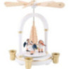 1-Tier Pyramid - Angel Music White - 21 cm / 8 inch