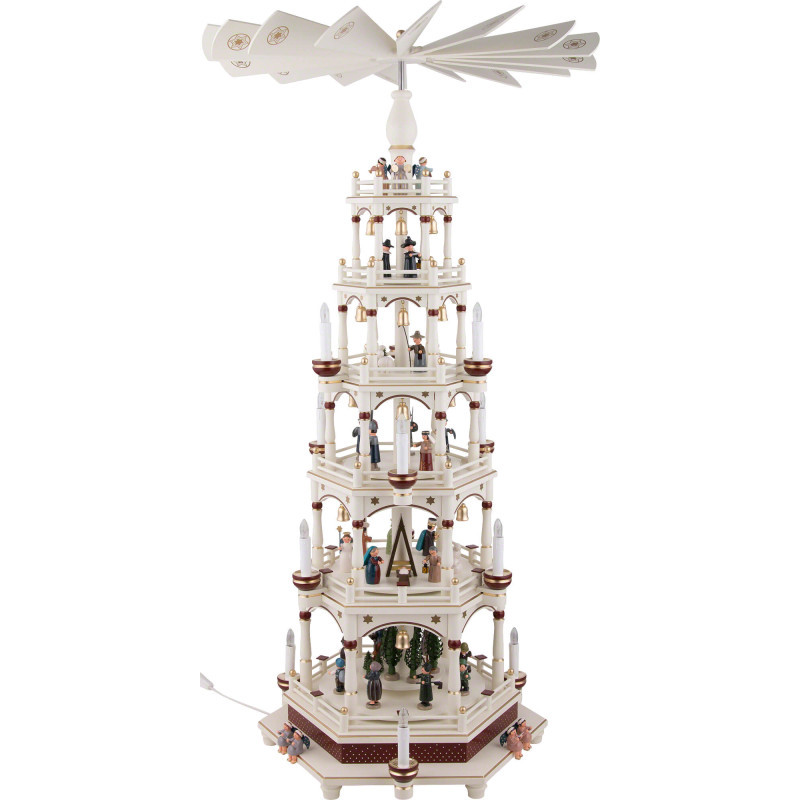 6-stöckige - Pyramide Stille Nacht - 106 cm