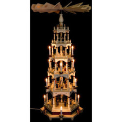 6-stöckige - Pyramide Stille Nacht - 106 cm