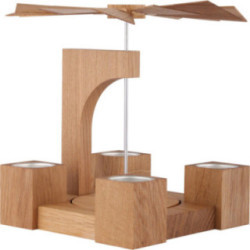 1-Tier Pyramid - Modern Natural Oak Blank - 24 cm / 10 inch