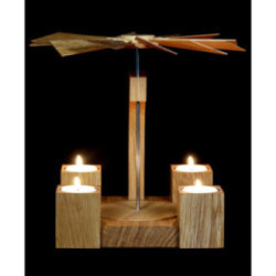 1-Tier Pyramid - Modern Natural Oak Blank - 24 cm / 10 inch