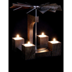 1-Tier Pyramid - Modern Moore Oak Blank - 24 cm / 10 inch