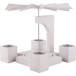 1-Tier Pyramid - Modern Whitel Oak Blank - 24 cm / 10 inch